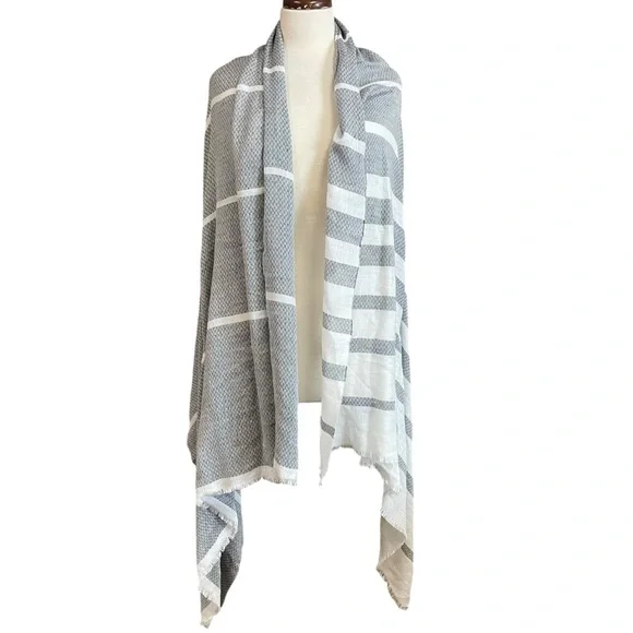 zighilli Accessories Zighilli Italian Black White Scarf Shawl